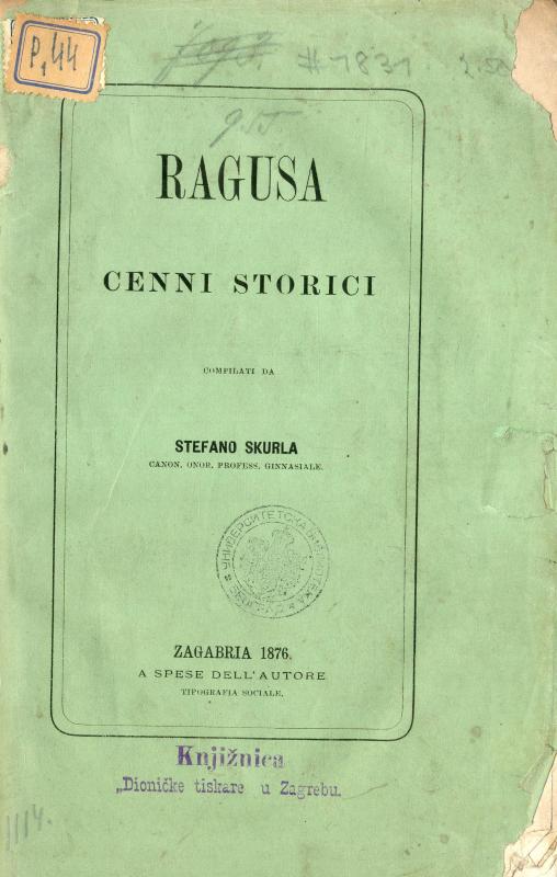 Ragusa : cenni storici / compilati da Stefano Skurla