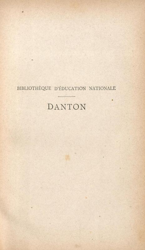 Danton / par F.-A. Aulard
