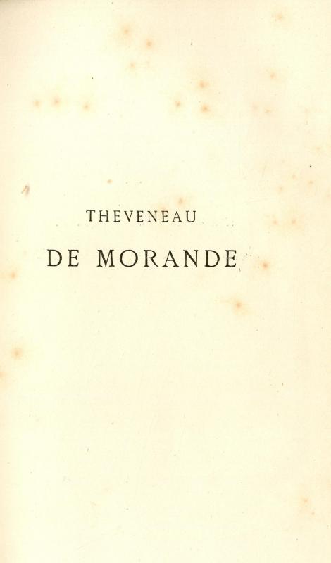 Théveneau de Morande : étude sur le XVIIIe siècle / par Paul Robiquet