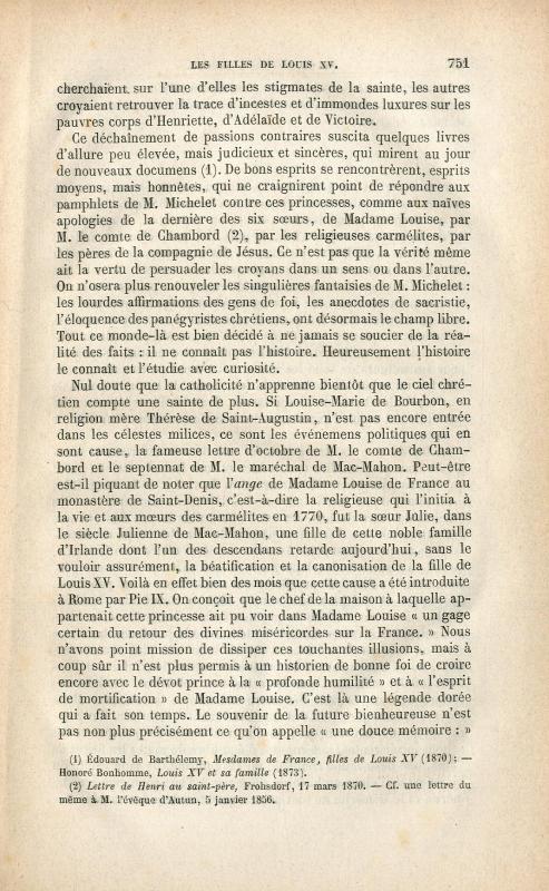 Les filles de Louis XV : d'après des documens inédits et de nouvelles publications / Jules Soury