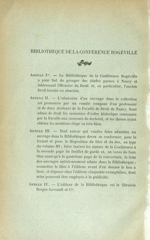 La représentation des aristocraties dans les chambres hautes en France : 1789-1815 / Jules Rais