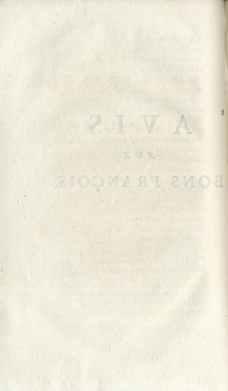 Avis aux bons Français, ou Extrait d'une brochure, intitulée, Très-humbles remontrances d'un citoyen aux parlemens de France, en 1771